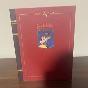 Vintage Disney Beauty and the Beast Storybook Ornamnet Set